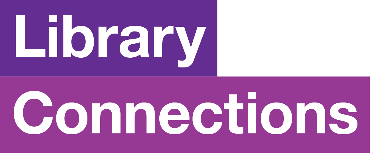 Library Connections purple logo