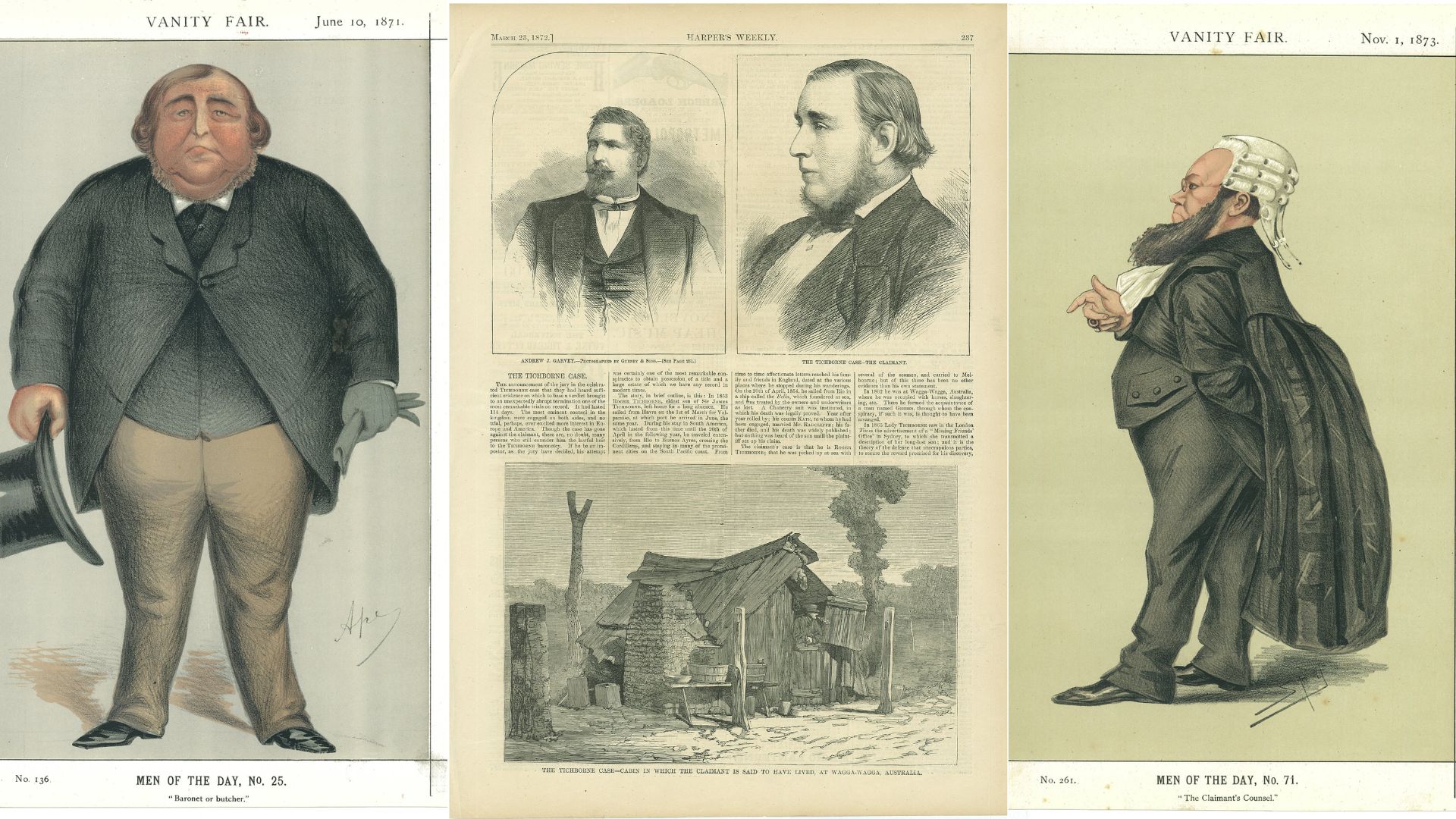 The Tichborne Claimant, Dr Edward Kenealy and Tom Castro's Cabin in Wagga